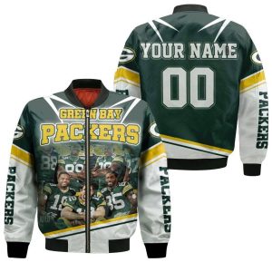 Green Bay Packers Great Players NFL 2020 Season Champions Personalized Bomber Jacket
