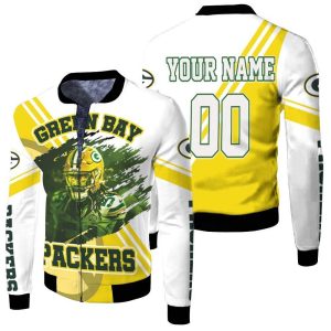 Green Bay Packers James Crawford 54 For Fans Personalized Fleece Bomber Jacket