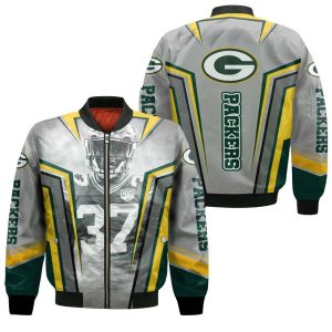 Green Bay Packers Josh Jackson 37 For Fans Bomber Jacket