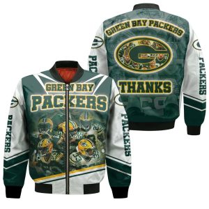 Green Bay Packers Legends NFL 2020 Super Bowl Champions Thanks Bomber Jacket