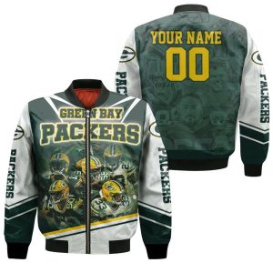 Green Bay Packers Legends NFL 2020 Super Bowl Champions Thanks Personalized Bomber Jacket