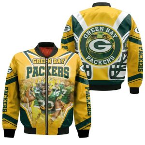 Green Bay Packers Logo Nfc North Champions Division Super Bowl 2021 Bomber Jacket