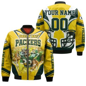Green Bay Packers Logo Nfc North Champions Division Super Bowl 2021 Personalized Bomber Jacket