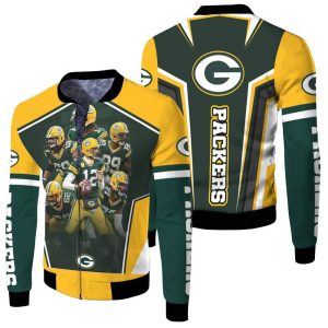Green Bay Packers Logo Nfc North Division Champions 2021 Super Bowl Fleece Bomber Jacket