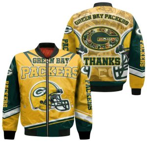 Green Bay Packers NFL 2020 Season Nfc North Winner Legend Great Players Thanks Bomber Jacket