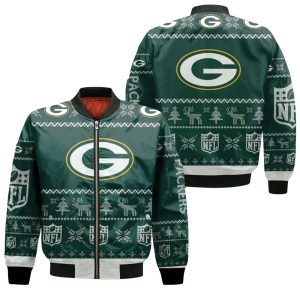 Green Bay Packers NFL Ugly Christmas 3D Bomber Jacket
