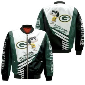 Green Bay Packers Snoopy 3D Bomber Jacket
