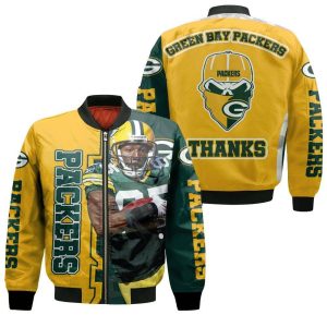 Greg Jennings Green Bay Packers Thanks NFL 2020 Season Champion Nfc North Winner Bomber Jacket