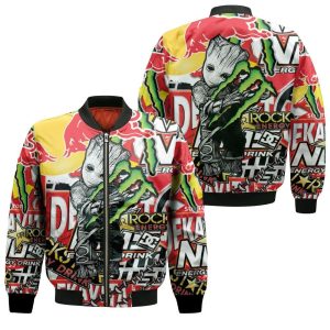 Groot Monster Energy Full 3D Bomber Jacket