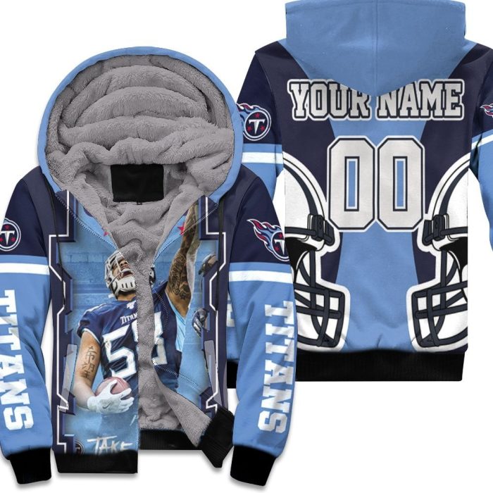 Harold Antonio Laudry 58 Tennessee Titans Afc South Champions Super Bowl 2021 Iii Personalized Unisex Fleece Hoodie