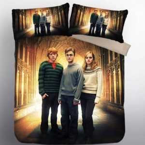 Harry Potter Hogwarts #1 Duvet Cover Pillowcase Bedding Set Home Decor