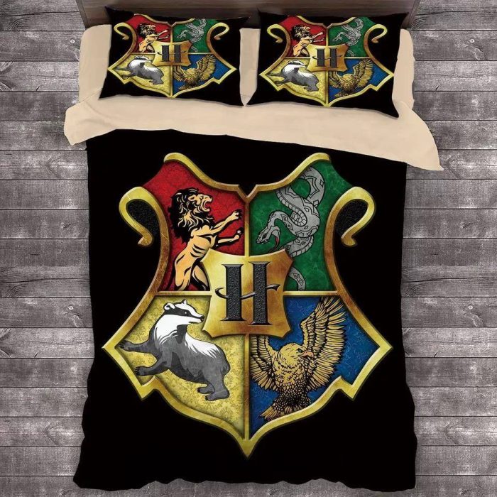 Harry Potter Hogwarts #14 Duvet Case Pillowcase Bedding Set Home Decor