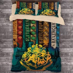 Harry Potter Hogwarts #2 Duvet Case Pillowcase Bedding Set Home Decor