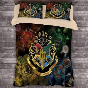 Harry Potter Hogwarts #3 Duvet Case Pillowcase Bedding Set Home Decor
