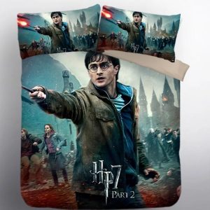 Harry Potter Hogwarts #6 Duvet Cover Pillowcase Bedding Set Home Decor