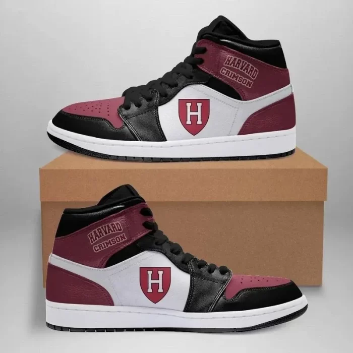 Harvard Crimson Air Jordan 1 Sport Custom Sneakers