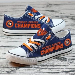 Houston Astros MLB Baseball 1 Football Gift For Fans Low Top Custom Canvas Shoes