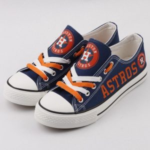 Houston Astros MLB Baseball 5 Football Gift For Fans Low Top Custom Canvas Shoes