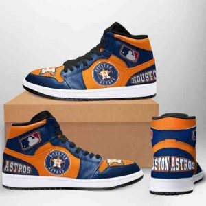 Houston Astros MLB Baseball Air Jordan 1 Sport Custom Sneakers
