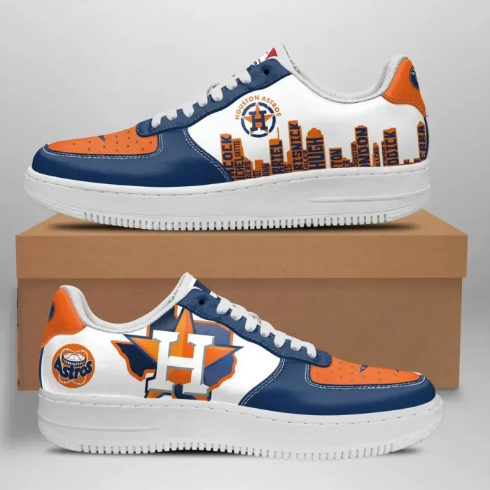 Houston Astros Nike Air Force Shoes Unique Baseball Custom Sneakers
