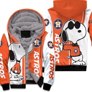 Houston Astros Snoopy Lover 3D Printed Unisex Fleece Hoodie