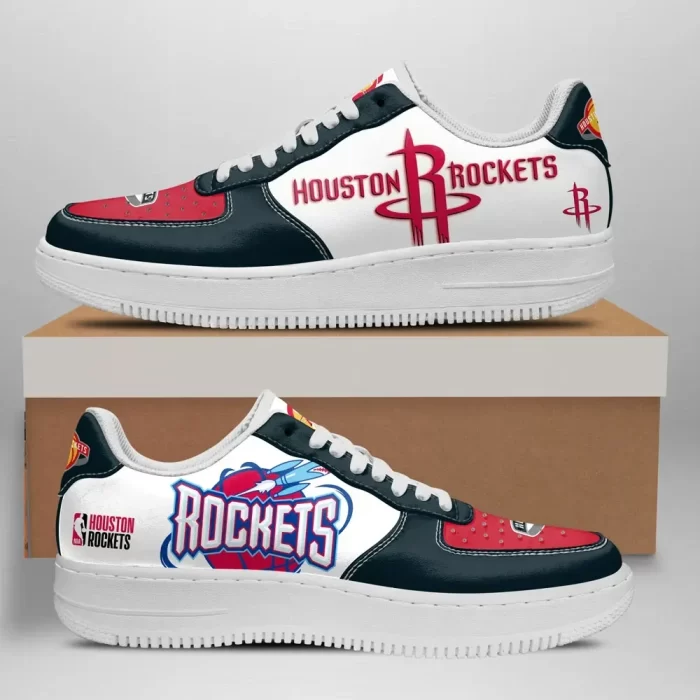 Houston Rockets Nike Air Force Shoes Unique Basketball Custom Sneakers