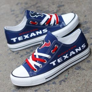 Houston Texans NFL Football 2 Football Gift For Fans Low Top Custom Canvas Shoes
