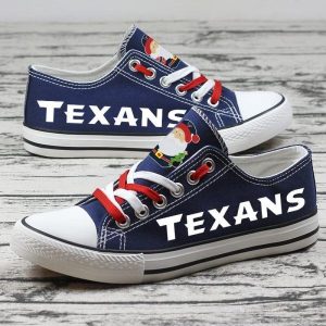 Houston Texans NFL Football Christmas Gift For Fans Low Top Custom Canvas Shoes