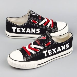 Houston Texans NFL Football Gift For Fans Low Top Custom Canvas Shoes