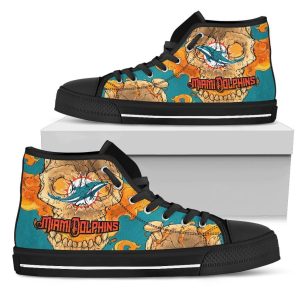 I Am Die Hard Fan Your Approval Is Not Required Miami Dolphins NFL Custom Canvas High Top Shoes