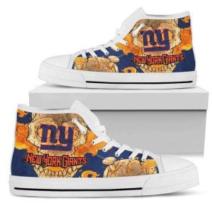 I Am Die Hard Fan Your Approval Is Not Required New York Giants NFL Custom Canvas High Top Shoes