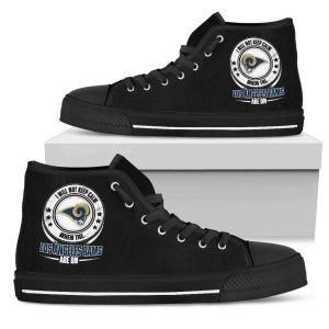 I Will Not Keep Calm Amazing Sporty Los Angeles Rams NFL Custom Canvas High Top Shoes