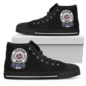 I Will Not Keep Calm Amazing Sporty New York Mets MLB Custom Canvas High Top Shoes