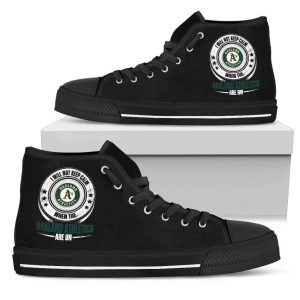 I Will Not Keep Calm Amazing Sporty Oakland Athletics MLB Custom Canvas High Top Shoes