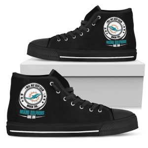 I Will Not Keep Calm Miami Dolphins NFL Custom Canvas High Top Shoes