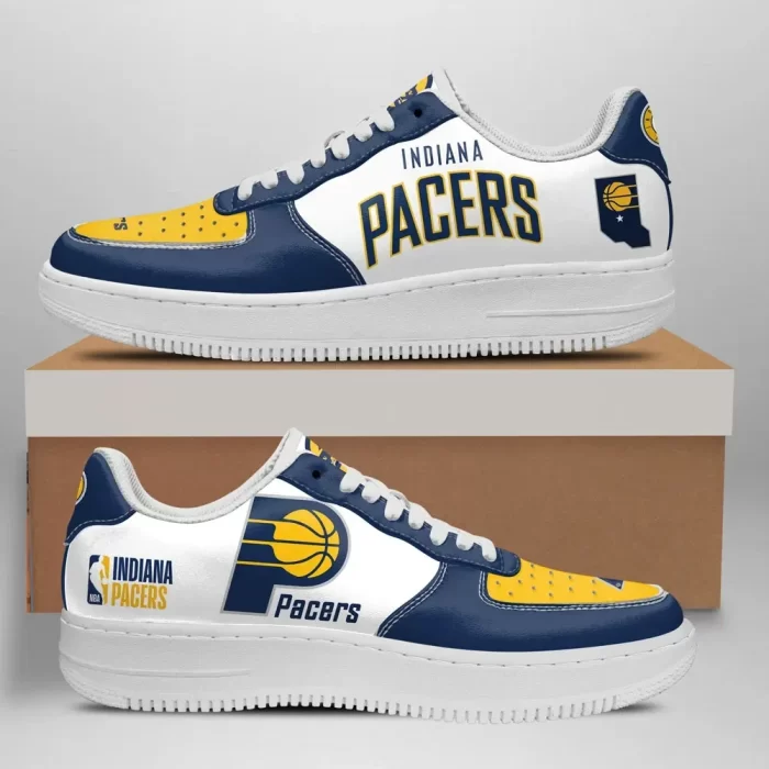 Indiana Pacers Nike Air Force Shoes Unique Basketball Custom Sneakers