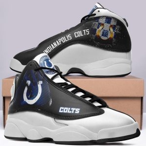 Indianapolis Colts Football Custom Air Jordan 13 Sneakers