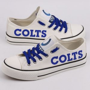 Indianapolis Colts NFL Football 2 Gift For Fans Low Top Custom Canvas Shoes