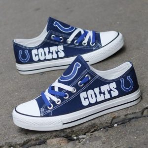 Indianapolis Colts NFL Football Gift For Fans Low Top Custom Canvas Shoes