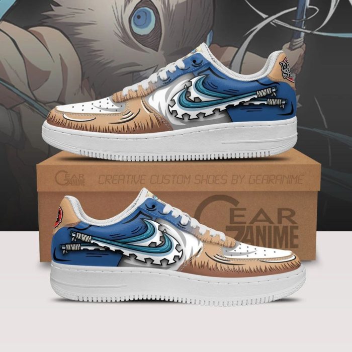 Inosuke Air Force 1 Sneakers Custom Sword Demon Slayer Shoes