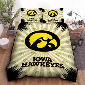 Iowa Hawkeyes Duvet Cover Pillowcase Bedding Set