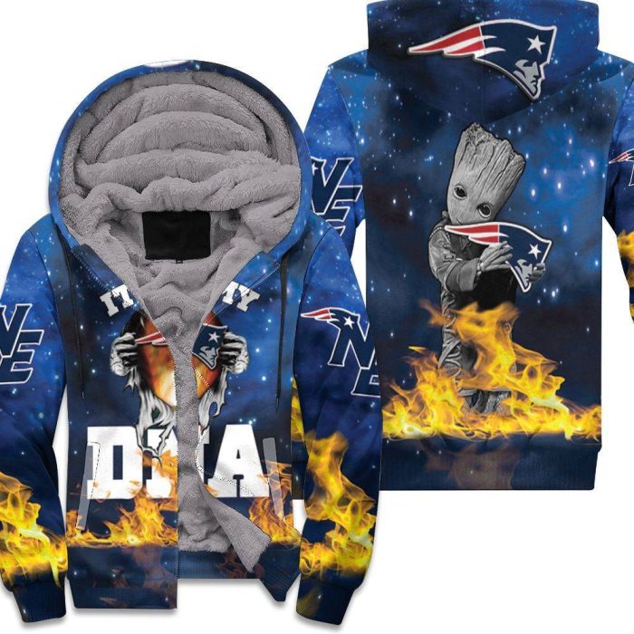 It My New England Patriots Dna Groot 3D Unisex Fleece Hoodie