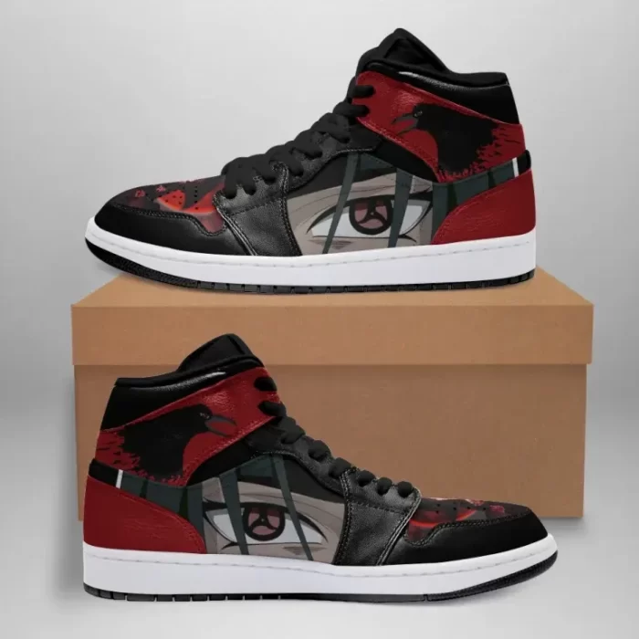 Itachi Sharingan Air Jordan 1 Anime Shoes Sport Custom Sneakers JDH1629 ...