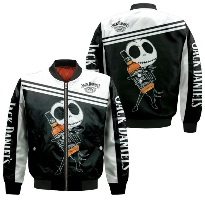 Jack Skellington Jack Daniels 3D Bomber Jacket