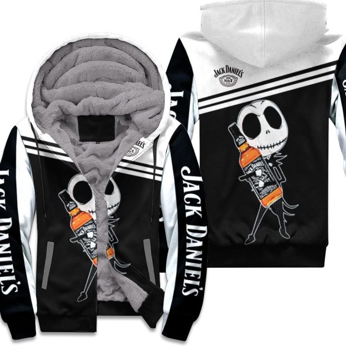 Jack Skellington Jack Daniels 3D Unisex Fleece Hoodie