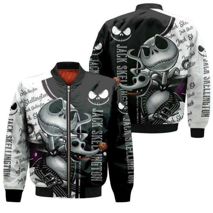 Jack Skellington Jack Daniels Whiskey 3D Bomber Jacket