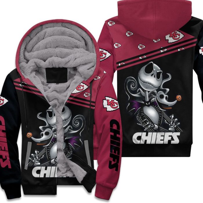 Jack Skellington Kansas City Chiefs 3D Hoodie Unisex Fleece Hoodie