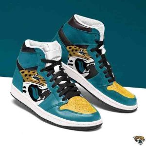 Jacksonville Jaguars 2 NFL Football Air Jordan 1 Sport Custom Sneakers