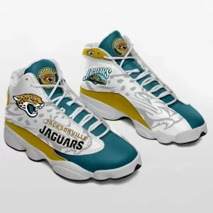Jacksonville Jaguars Air Jordan 13 Custom Sneakers Football Team Sneakers