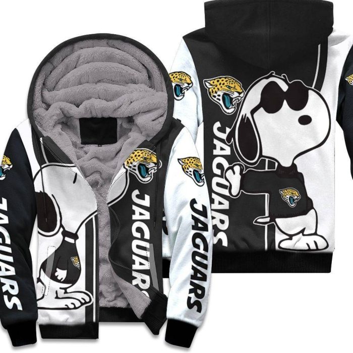 Jacksonville Jaguars Snoopy Lover 3D Printed Unisex Fleece Hoodie